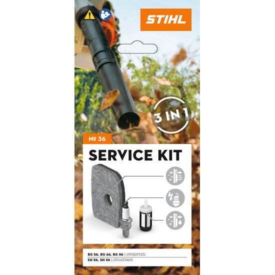 STIHL Zestaw serwisowy 36 do BG 56, 86 (do 2012), SH 56, 86 (do 2012)