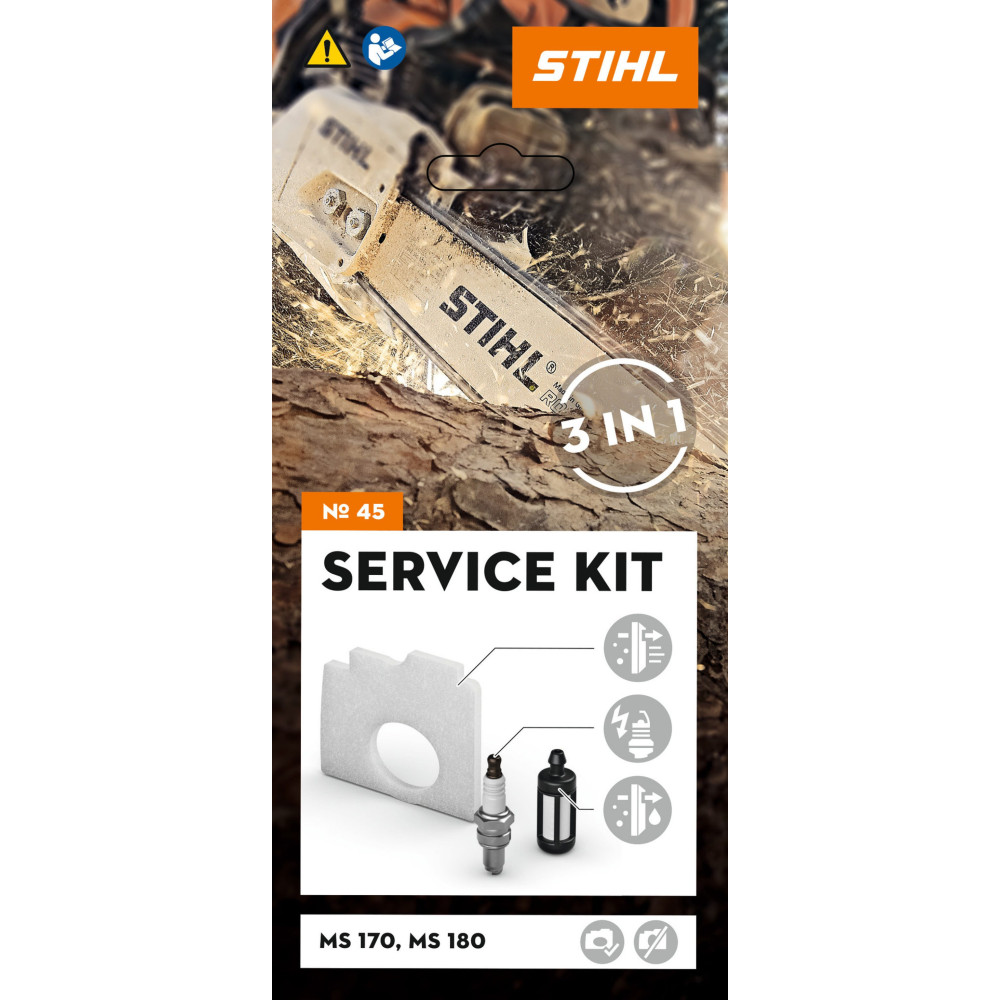 STIHL Zestaw serwisowy 45 do MS 170 2-MIX (od 2015), MS 180 2-MIX (od 2016)