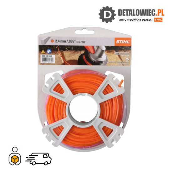 STIHL Żyłka kwadratowa Ø 2,4 mm x 41,0 m
