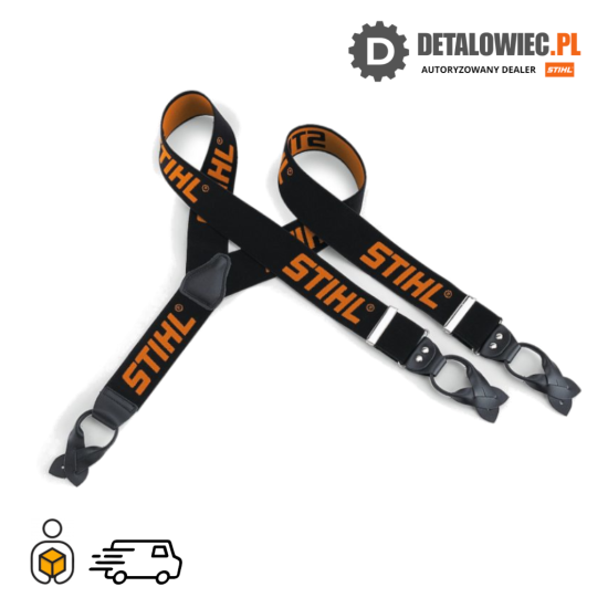 STIHL Szelki czarno-pomarańczowe 120cm