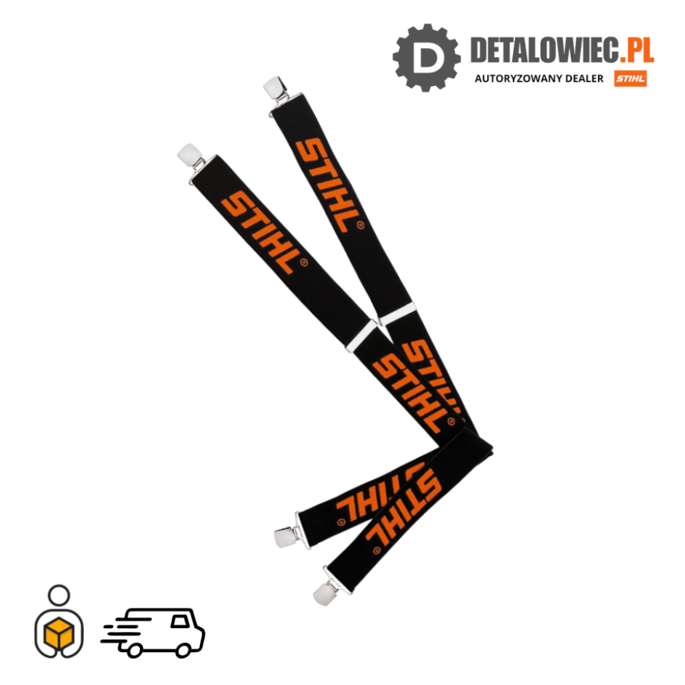 STIHL Szelki czarno-pomarańczowe 130cm