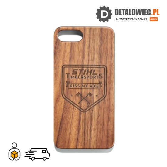 STIHL Drewniane etui AXE na telefon: iPhone 6/7/8 Plus