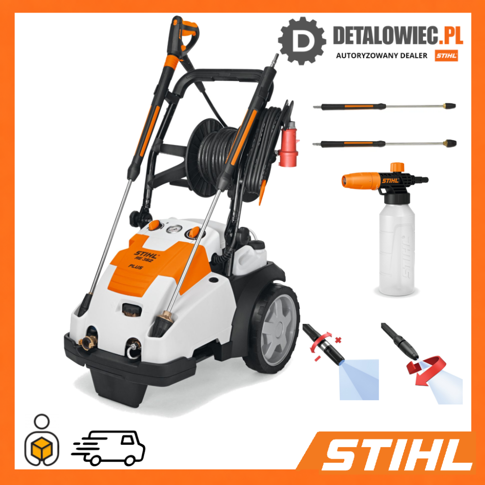 STIHL RE 362 PLUS Myjka wysokociśnieniowa elektryczna + dysza do pianowania